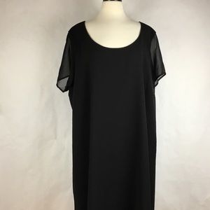 JunaRose  Women Dress Sheer Shirt Sleeves Size 24